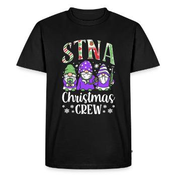 Équipe de Noël - STNA State Tested Nursing - T-shirt Premium bio Homme - noir - Devant - Nico (187cm)