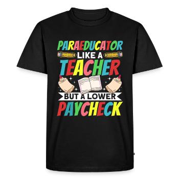 Paraprofessional -Paraeducator in the classroom - Men's Premium Organic T-Shirt - black - Front - Nico (187cm)