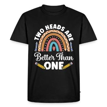 Funny Para Teacher Paraprofessional - Men's Premium Organic T-Shirt - black - Front - Nico (187cm)
