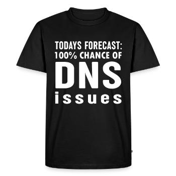 "Today Forecast" Funny System Engineering Nerd - Men's Premium Organic T-Shirt - black - Front - Nico (187cm)