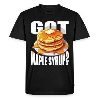 National Maple Syrup Day - Gett Maple Syrup - Men's Premium Organic T-Shirt - black - Front - Nico (187cm)