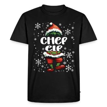 Tenue de Noël Elf - T-shirt Premium bio Homme - noir - Devant - Nico (187cm)