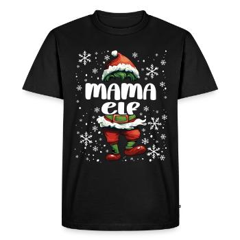 Tenue de Noël Mama Elf - T-shirt Premium bio Homme - noir - Devant - Nico (187cm)