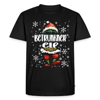 Tenue de Noël Drunk Elf - T-shirt Premium bio Homme - noir - Devant - Nico (187cm)