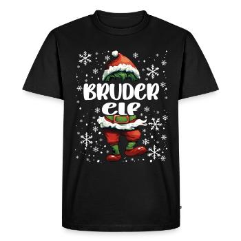 Tenue de Noël Frère Elfe - T-shirt Premium bio Homme - noir - Devant - Nico (187cm)