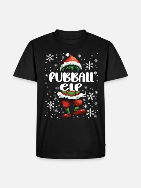 Weihnachtsoutfit Fachinformatiker Elf - Männer Premium Bio T-Shirt - Schwarz
