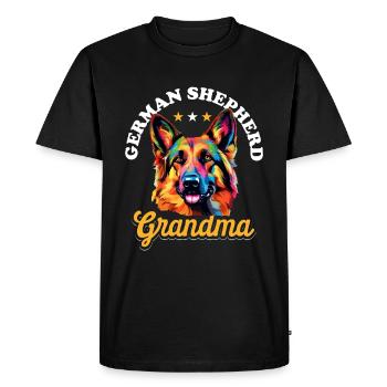 German Shepherd Dog Breed Pet German Shepherd - Men's Premium Organic T-Shirt - black - Front - Nico (187cm)
