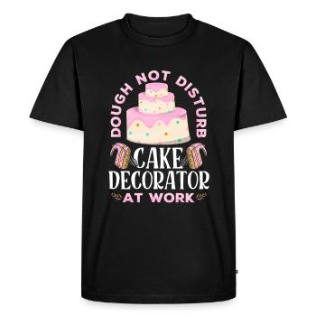Cupcake Artist Baking - Men's Premium Organic T-Shirt - black - Front - Nico (187cm)