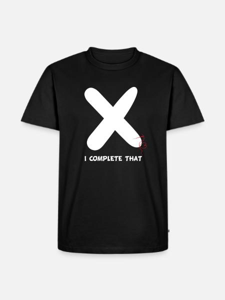 Cross-titching je complète ceci - T-shirt Premium bio Homme - noir