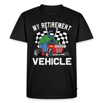 Retraite de garde de course de pelouse drôle - T-shirt Premium bio Homme - noir - Devant - Nico (187cm)