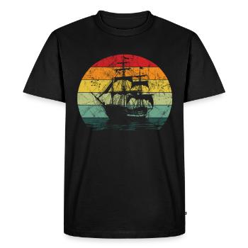 Sea Shanty Design For Loved Ones While Singing - Men's Premium Organic T-Shirt - black - Front - Nico (187cm)
