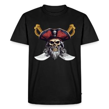 Sea Shanty Design For Loved Ones While Singing - Men's Premium Organic T-Shirt - black - Front - Nico (187cm)