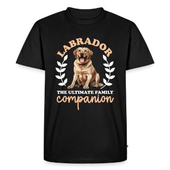 Labrador Retriever Dog Breed, la famille ultime - T-shirt Premium bio Homme - noir - Devant - Nico (187cm)