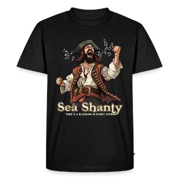 Song Sea Shanty Design Für Lieben Singen Boots - Männer Premium Bio T-Shirt - Schwarz - Vorne - Nico (187cm)