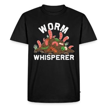 Earthworm -Worm Farmers -Worm Farm Skills - Men's Premium Organic T-Shirt - black - Front - Nico (187cm)