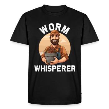 Earthworm -Worm Farmers -Worm Farm Skills - Men's Premium Organic T-Shirt - black - Front - Nico (187cm)