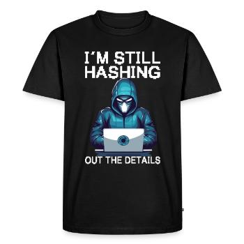 Analyste de piratage éthique Éthique - T-shirt Premium bio Homme - noir - Devant - Nico (187cm)