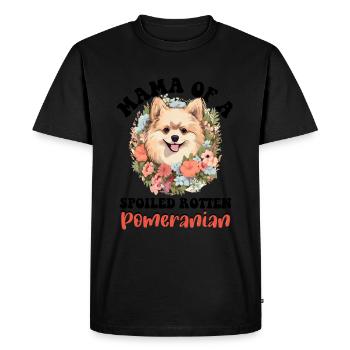 Poméranie Pom Dog Pom-Pom - Maman d’un gâté - T-shirt Premium bio Homme - noir - Devant - Nico (187cm)