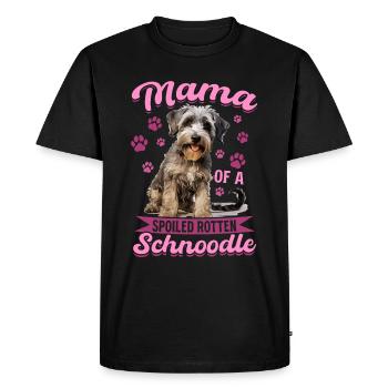 Snoodle chien race animal de compagnie Maman d’un pourri gâté - T-shirt Premium bio Homme - noir - Devant - Nico (187cm)