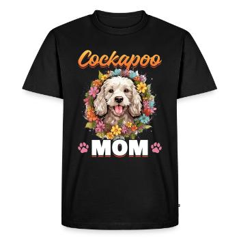Cockapoo Race de chien Cockapoo Maman Cockapoo - T-shirt Premium bio Homme - noir - Devant - Nico (187cm)