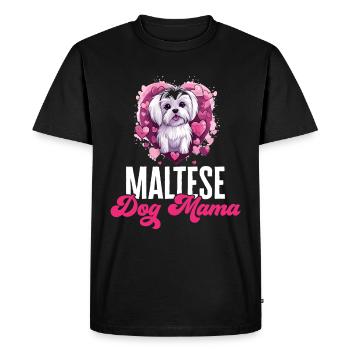 Maltese Dog Breed Pet Maltese Dog Mama - Men's Premium Organic T-Shirt - black - Front - Nico (187cm)