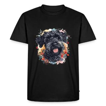 Schnoodle Snoodle Dog Breed Pet Cute Graphic - Men's Premium Organic T-Shirt - black - Front - Nico (187cm)