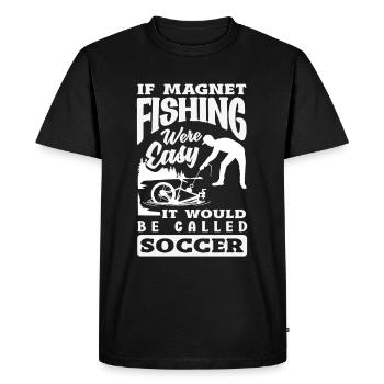Chasse au trésor de détection de pêche à l’aimant - T-shirt Premium bio Homme - noir - Devant - Nico (187cm)