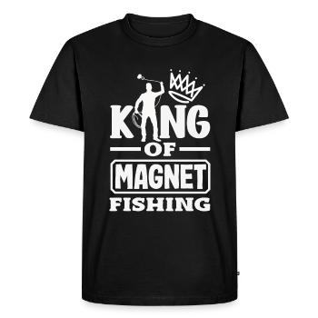 Chasse au trésor de détection de pêche à l’aimant - T-shirt Premium bio Homme - noir - Devant - Nico (187cm)