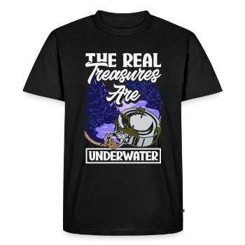 Chasse au trésor de détection de pêche à l’aimant - T-shirt Premium bio Homme - noir - Devant - Nico (187cm)