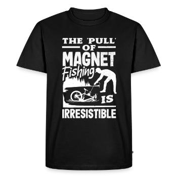 Chasse au trésor de détection de pêche à l’aimant - T-shirt Premium bio Homme - noir - Devant - Nico (187cm)