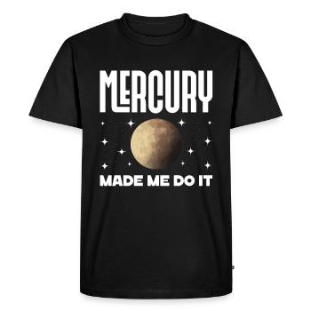 Retrograde planets Mercury retrograde - Men's Premium Organic T-Shirt - black - Front - Nico (187cm)