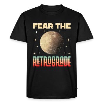 Retrograde planets Mercury retrograde - Men's Premium Organic T-Shirt - black - Front - Nico (187cm)