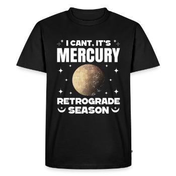 Retrograde planets Mercury retrograde - Men's Premium Organic T-Shirt - black - Front - Nico (187cm)