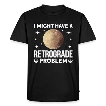 Retrograde planets Mercury retrograde - Men's Premium Organic T-Shirt - black - Front - Nico (187cm)