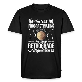 Retrograde planets Mercury retrograde - Men's Premium Organic T-Shirt - black - Front - Nico (187cm)