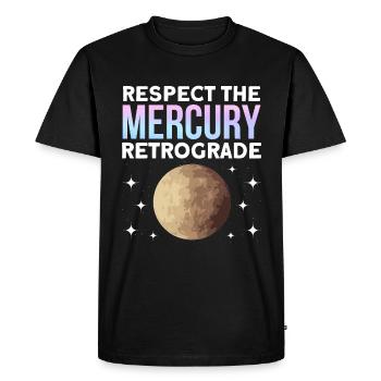 Retrograde planets Mercury retrograde - Men's Premium Organic T-Shirt - black - Front - Nico (187cm)
