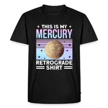 Retrograde planets Mercury retrograde - Men's Premium Organic T-Shirt - black - Front - Nico (187cm)