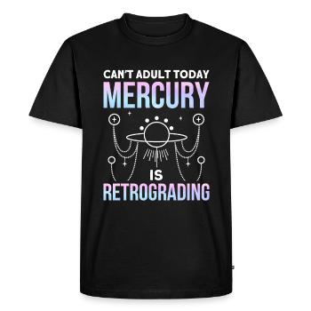 Retrograde planets Mercury retrograde - Men's Premium Organic T-Shirt - black - Front - Nico (187cm)