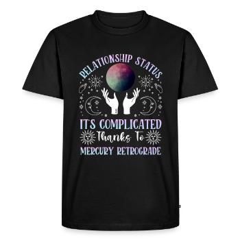 Retrograde planets Mercury retrograde - Men's Premium Organic T-Shirt - black - Front - Nico (187cm)