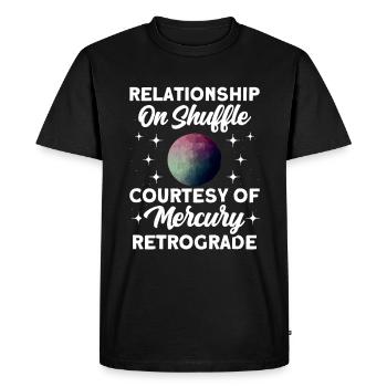 Retrograde planets Mercury retrograde - Men's Premium Organic T-Shirt - black - Front - Nico (187cm)