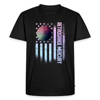 Retrograde planets Mercury retrograde - Men's Premium Organic T-Shirt - black - Front - Nico (187cm)