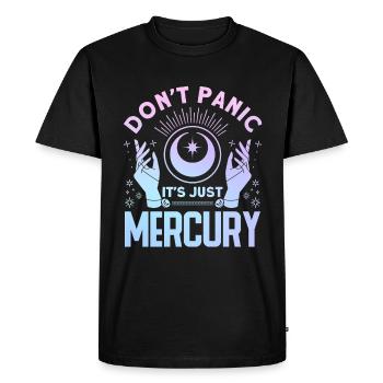 Retrograde planets Mercury retrograde - Men's Premium Organic T-Shirt - black - Front - Nico (187cm)