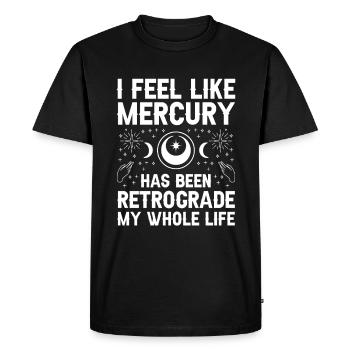 Retrograde planets Mercury retrograde - Men's Premium Organic T-Shirt - black - Front - Nico (187cm)