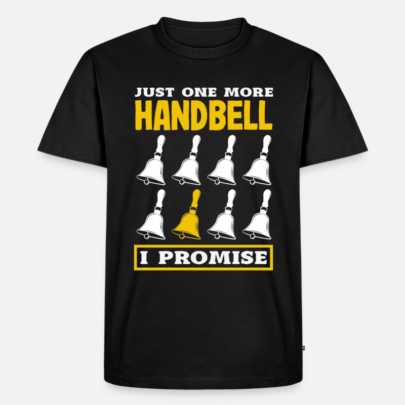 Chormusikinstrument Handglocke - Männer Premium Bio T-Shirt - Schwarz