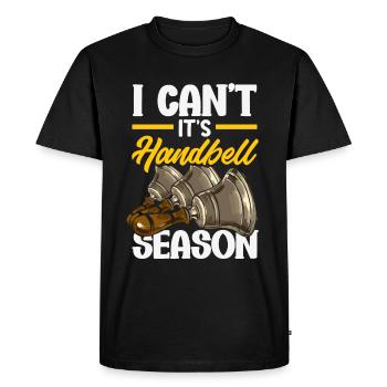 Choral Musical Instrument Hand Bell - Men's Premium Organic T-Shirt - black - Front - Nico (187cm)