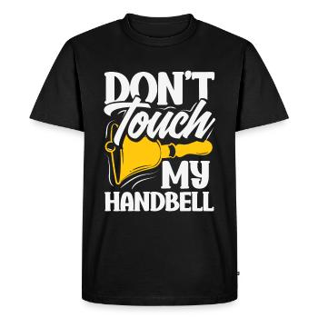 Choral Musical Instrument Hand Bell - Men's Premium Organic T-Shirt - black - Front - Nico (187cm)