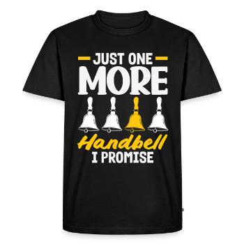 Choral Musical Instrument Hand Bell - Men's Premium Organic T-Shirt - black - Front - Nico (187cm)