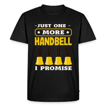 Choral Musical Instrument Hand Bell - Men's Premium Organic T-Shirt - black - Front - Nico (187cm)