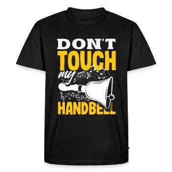Choral Musical Instrument Hand Bell - Men's Premium Organic T-Shirt - black - Front - Nico (187cm)
