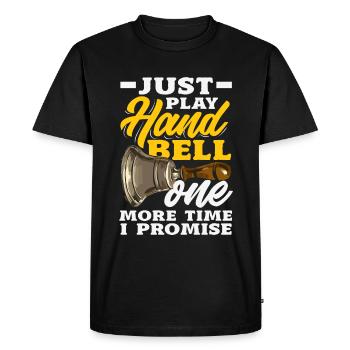 Choral Musical Instrument Hand Bell - Men's Premium Organic T-Shirt - black - Front - Nico (187cm)
